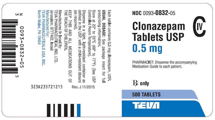 label 1 mg 500 tablets