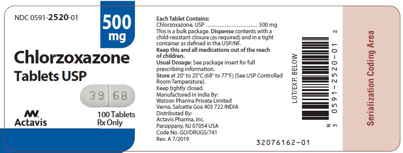 Label 500 mg, 100 Tablets