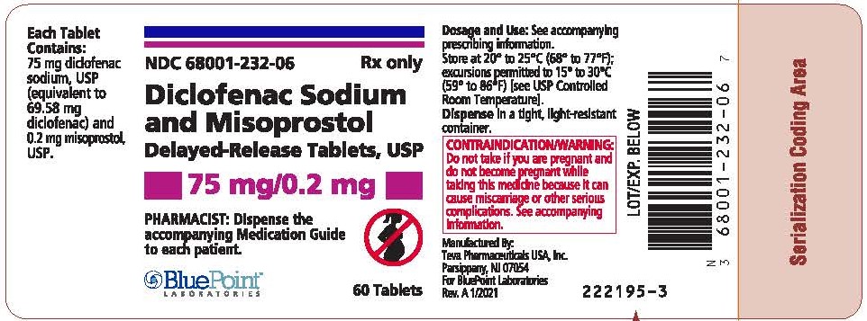 Diclofenac Sodium and Misoprostol Delayed-Release Tablets, USP