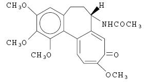 Colchicine structural formula