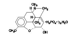 codeine phosphate structural formula