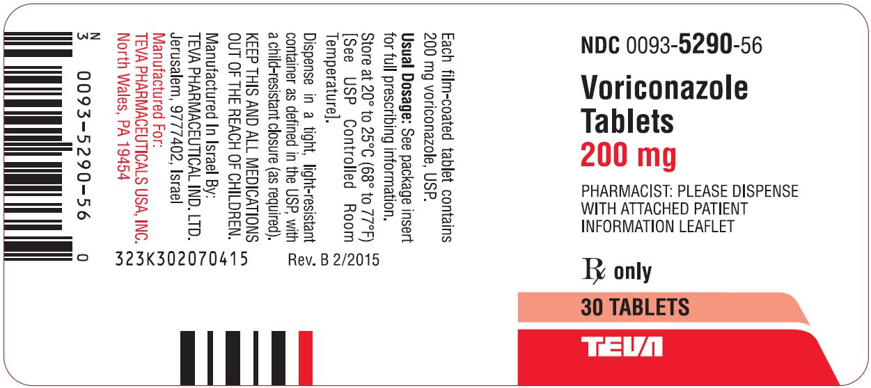 Voriconazole Tablets 200 mg 30s Label