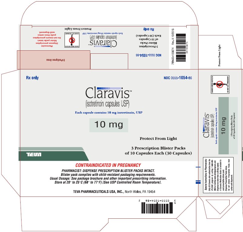 Claravis (isotretinoin capsules USP) 10 mg 30s Carton, Part 1 of 2