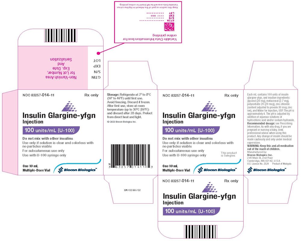 Insulin Glargine-yfgn Injection, 100 units/mL (U-100) - Vial