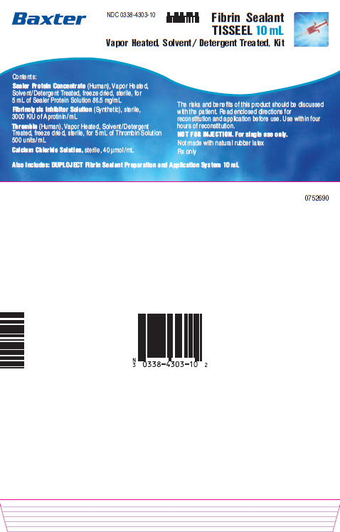 Tiseel Lyo 10mL  Sleeve Carton Label 0338-4303-10  2 of 2