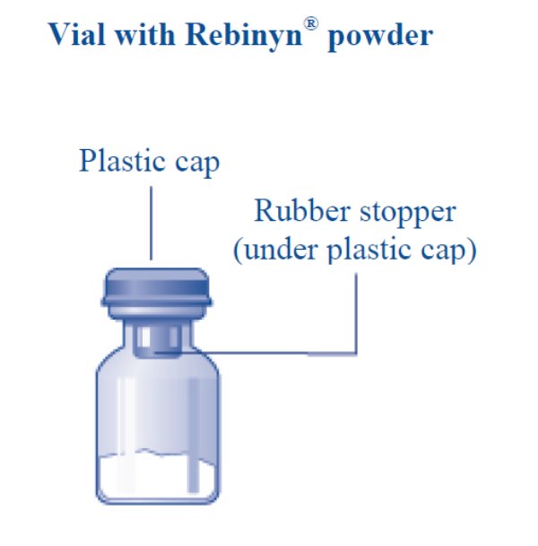 Vial with Rebinyn Powder