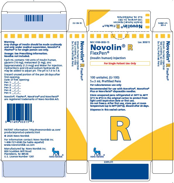 Image of Novolin R FlexPen carton