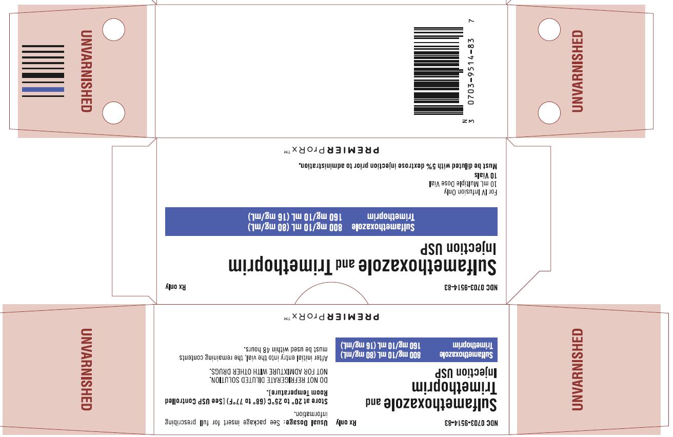 Sulfamethoxazole 80 mg/mL and Trimethoprim 16 mg/mL Injection USP, 10 x 10 mL Multiple Dose Vial Carton, Part 2 of 2