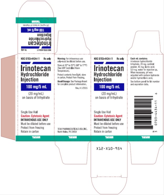 Irinotecan Hydrochloride Injection 20 mg/mL, 5 mL Single-Use Vial Carton