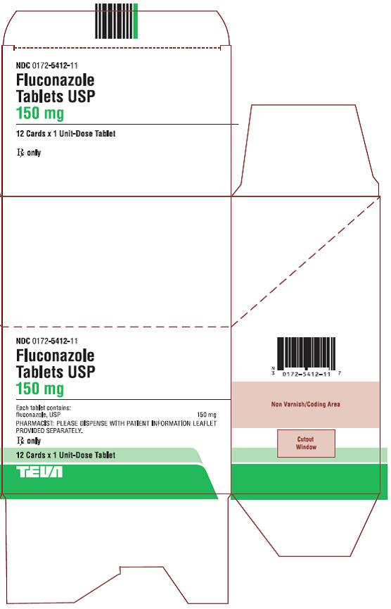 Fluconazole Tablets USP 150mg, 12 Cards x 1 Unit-Dose Tablet Carton, Part 1 of 2
