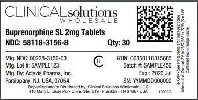 Buprenorphine SL 2mg tablets 30 count blister card