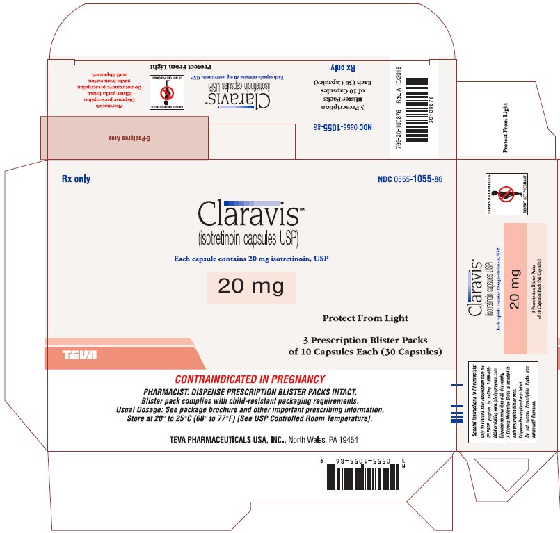 Claravis (isotretinoin capsules USP) 20 mg 30s Carton, Part 1 of 2