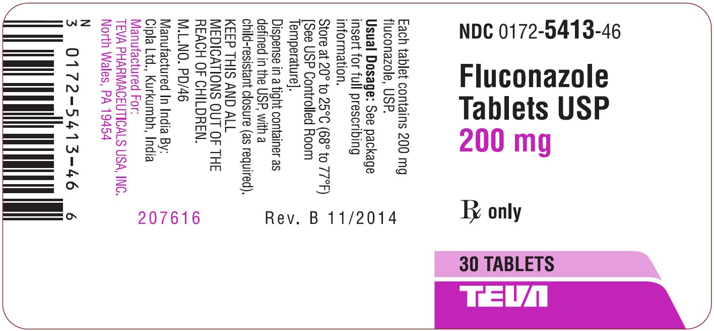 Fluconazole Tablets USP 200mg 30s Label