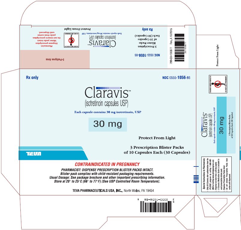Claravis (isotretinoin capsules USP) 30 mg 30s Carton, Part 1 of 2
