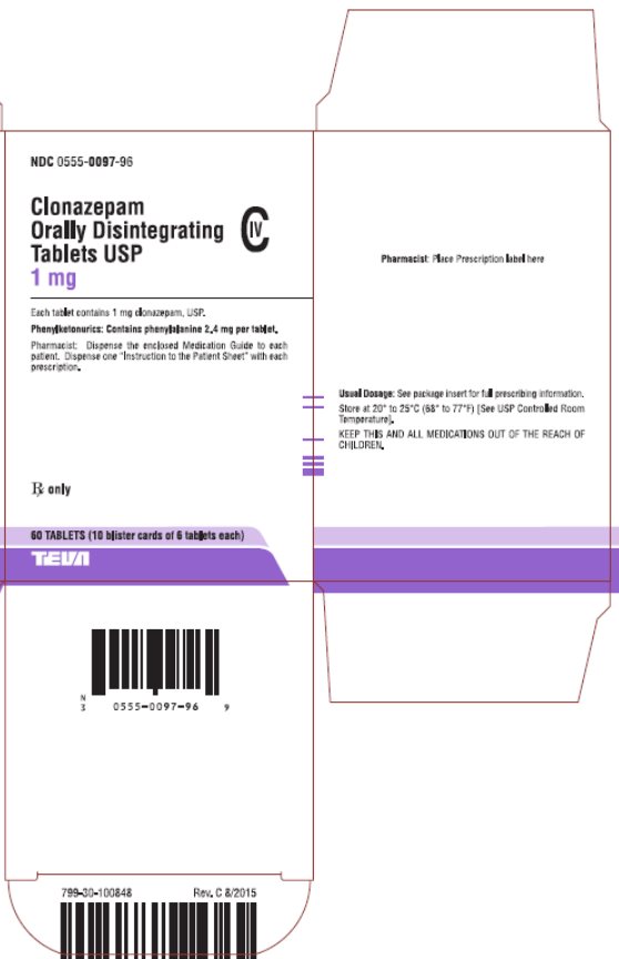 Clonazepam Orally Disintegrating Tablets USP CIV 1 mg 60s Carton, Part 2 of 2