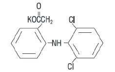 Diclofenac Potassium Structural Formula