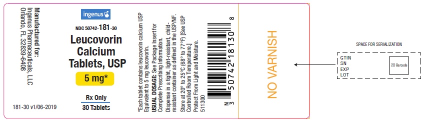 5 mg 30's Label