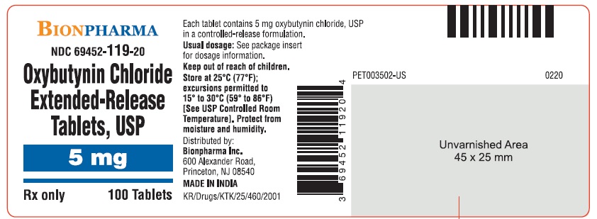 5 mg 100's Bottle Label