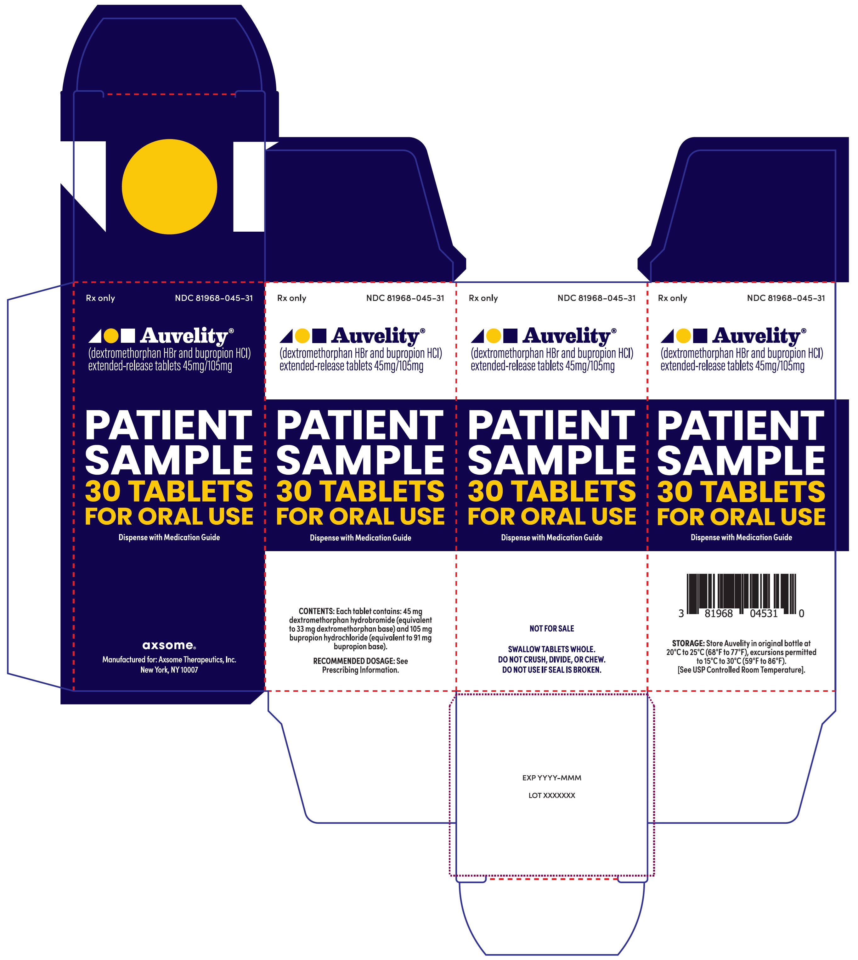 30-count Physician Sample Carton Label