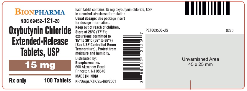 15 mg 100's Bottle Label