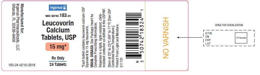 15 mg 24's Label