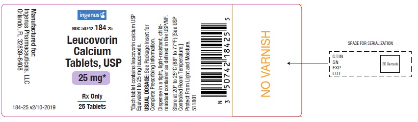 25 mg 25's Label