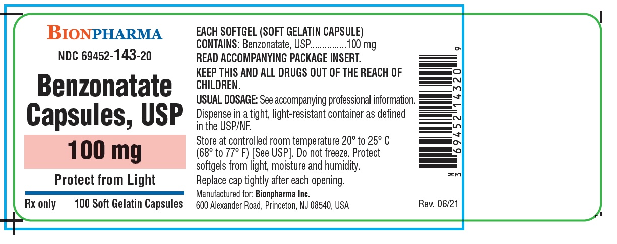 100 mg Bottle Label