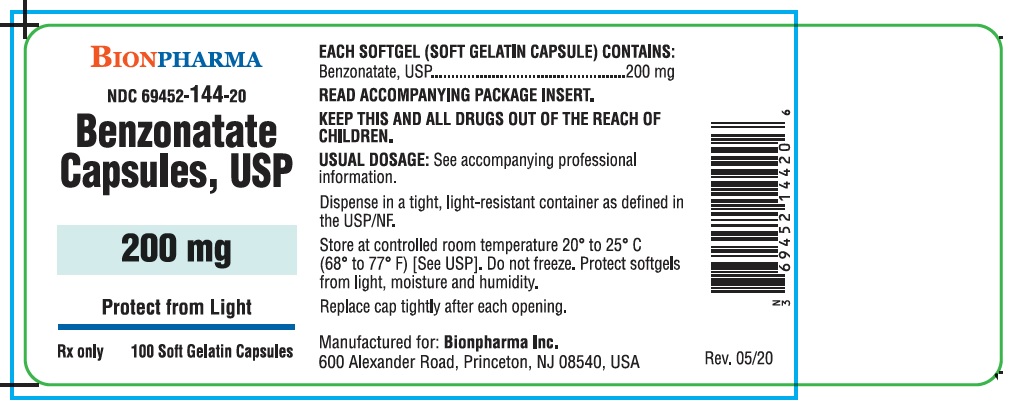 200 mg Bottle Label