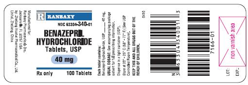 Bottle Label 40 mg 100's