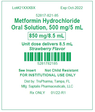 850 mg/8.5 mL Cuplabel