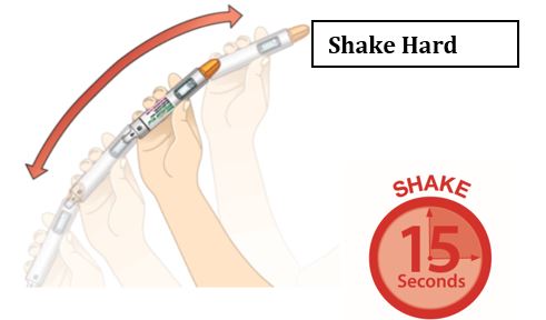 shake hard