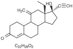 image of etonogestrel chemical structure
