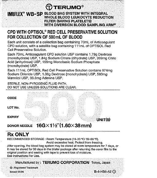 IMUFLEX WB-SP Blister-Case label text
