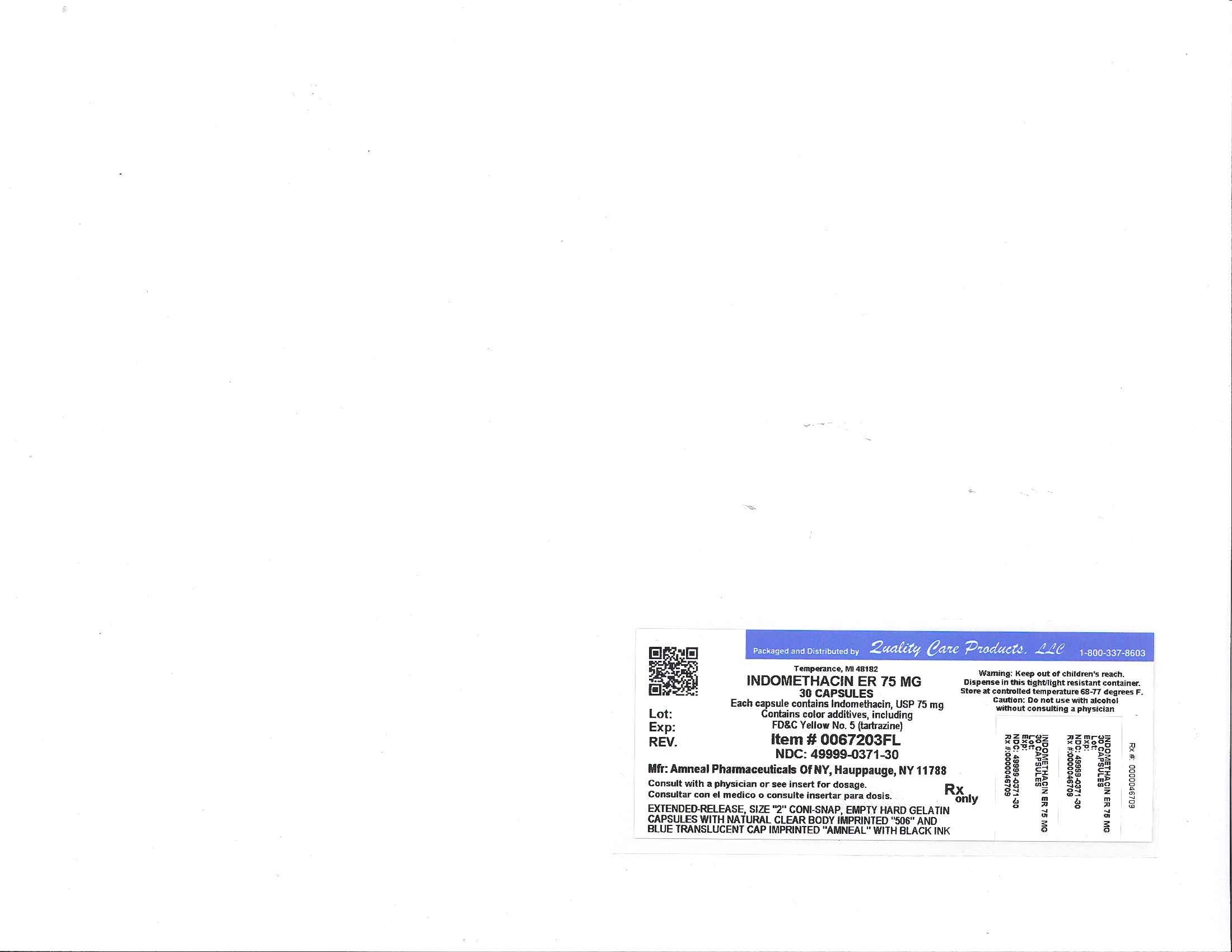 indomethacin 75mg label