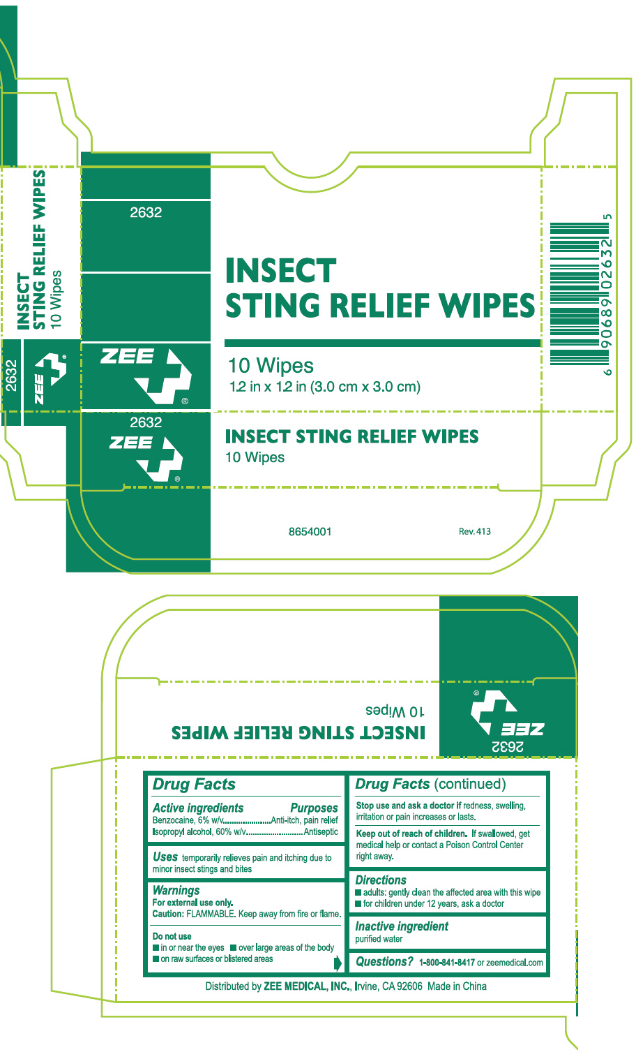 Insect Sting Relief Wipes | Benzocaine, Isopropyl Alcohol Swab while Breastfeeding