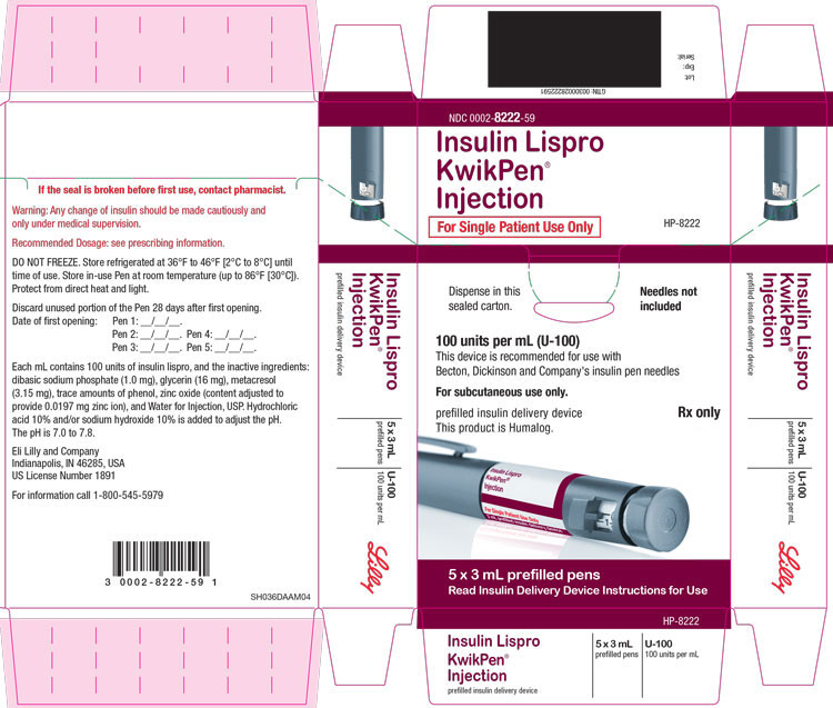 PACKAGE CARTON – Insulin Lispro Injection KwikPen 5ct
