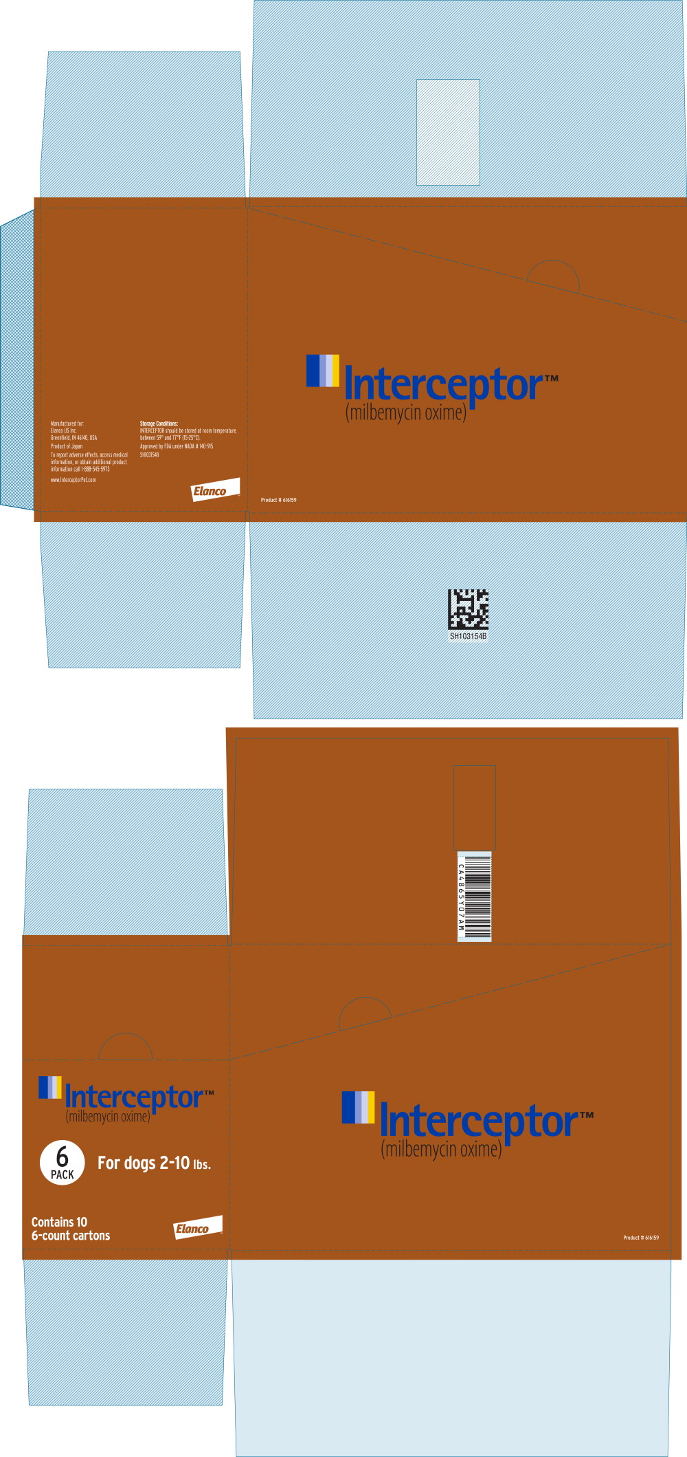 Principal Display Panel - Interceptor 2.3 mg Box Label
