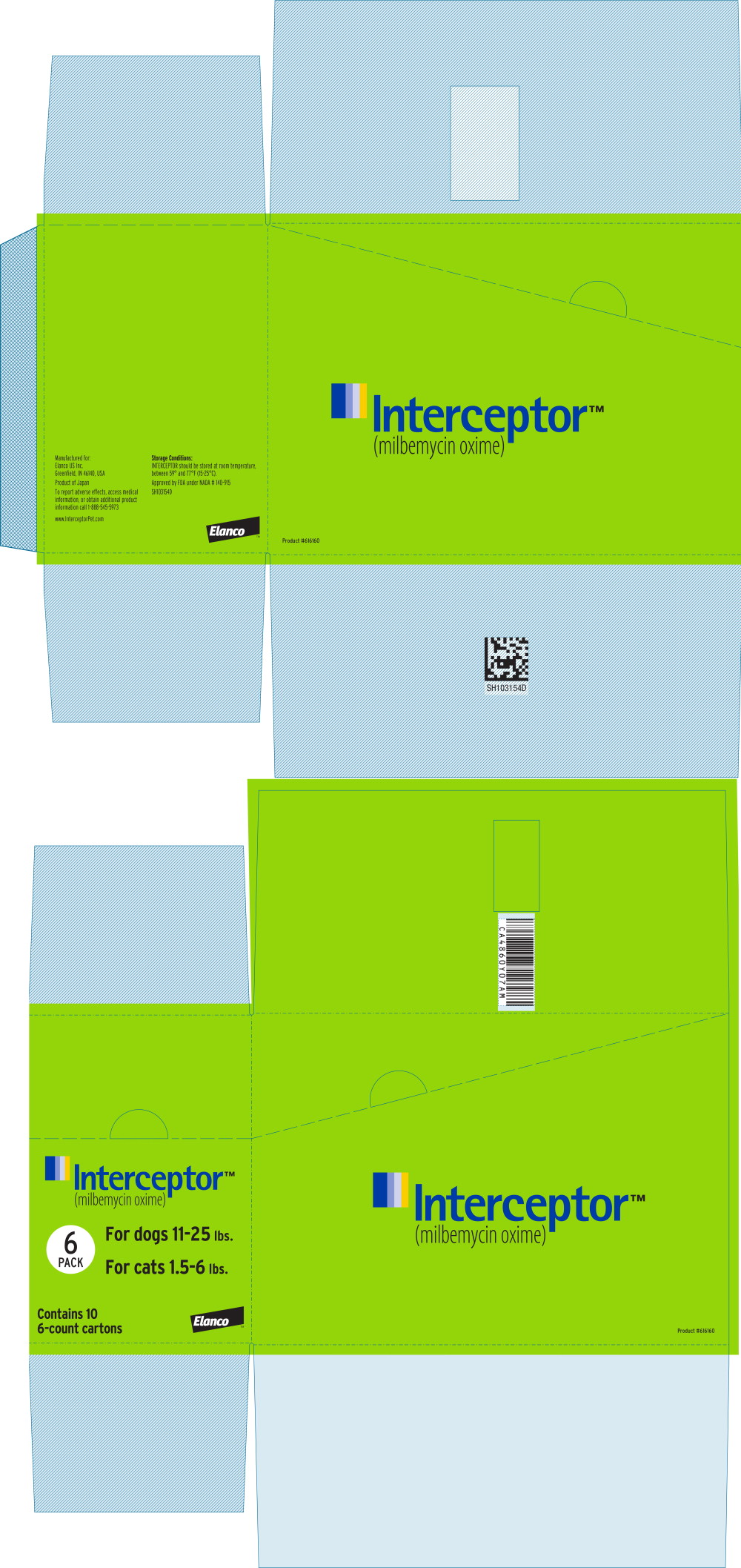 Principal Display Panel - Interceptor 5.75 mg Box Label
