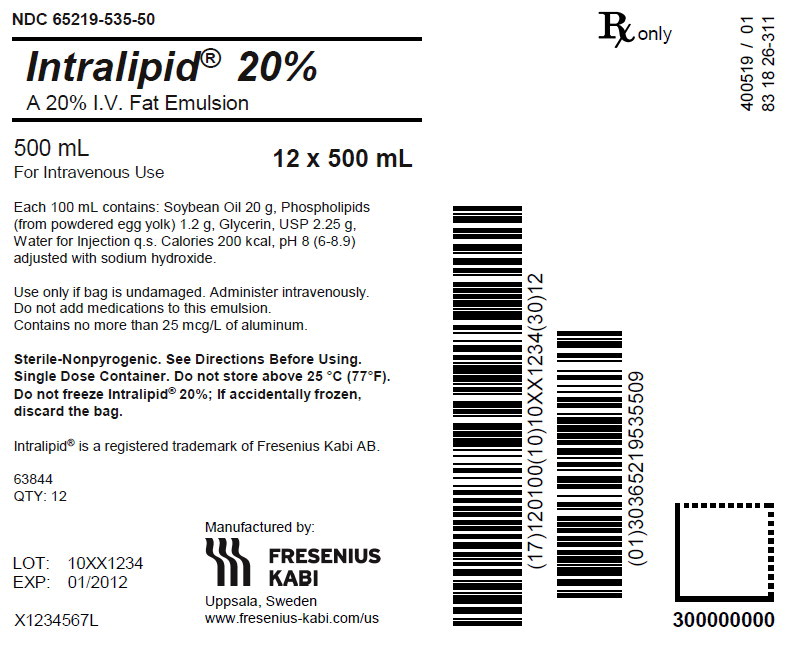 PACKAGE LABEL – PRINCIPAL DISPLAY – Intralipid 500 mL Shipper Label
