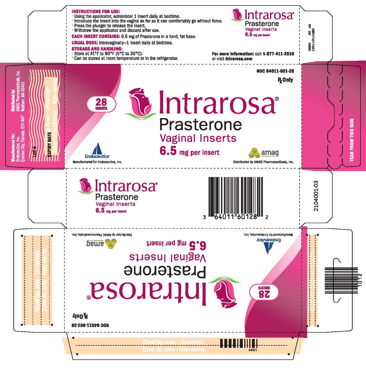 Rx Item-Intrarosa 6.5MG 28 Insert by Amag Pharma USA 
