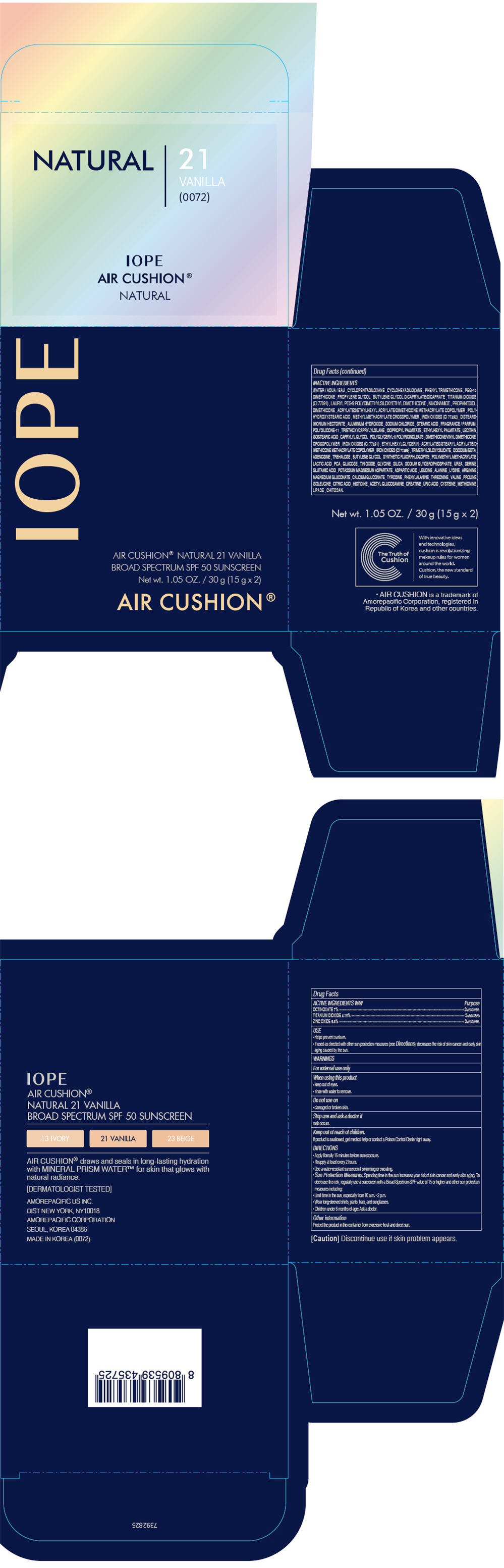 Principal Display Panel - 30 g Container Carton - 21 Vanilla