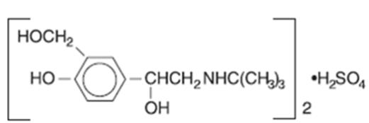 Figure 3.1-1. Chemical structure of albuterol sulfate