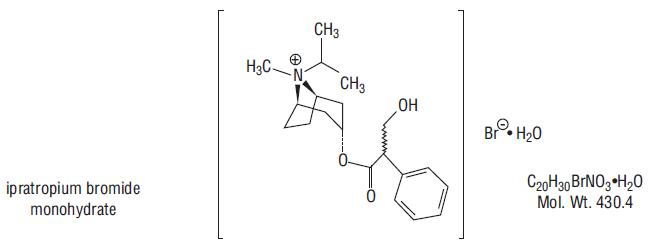 Ipratropium Bromide Monohydrate Chemical Structure