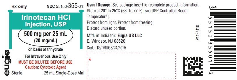 PACKAGE LABEL-PRINCIPAL DISPLAY PANEL-500 mg per 25 mL (20 mg/mL) - Container Label