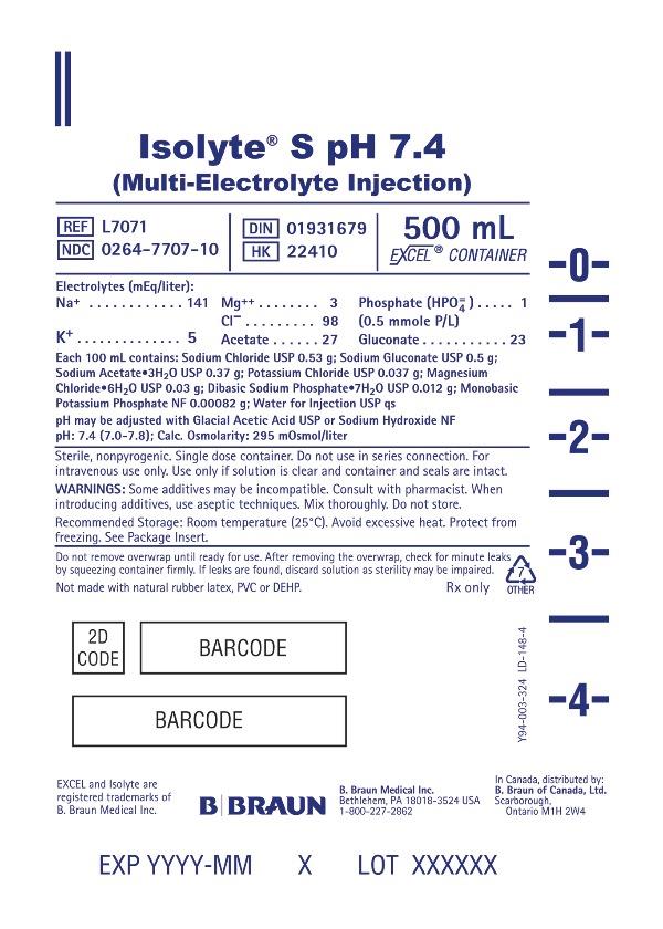 500 mL Container label L7071