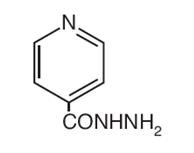 the following structural formula of Isoniazid is chemically known as isonicotinyl hydrazine or isonicotinic acid hydrazide. It has a molecular formula of C6H7N3O and a molecular weight of 137.14.
