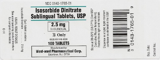 Isosorbide Dinitrate Sublingual Tablets, USP 2.5 mg/100 Tablets