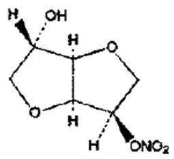 This is an image of the structural formula of ISMN.