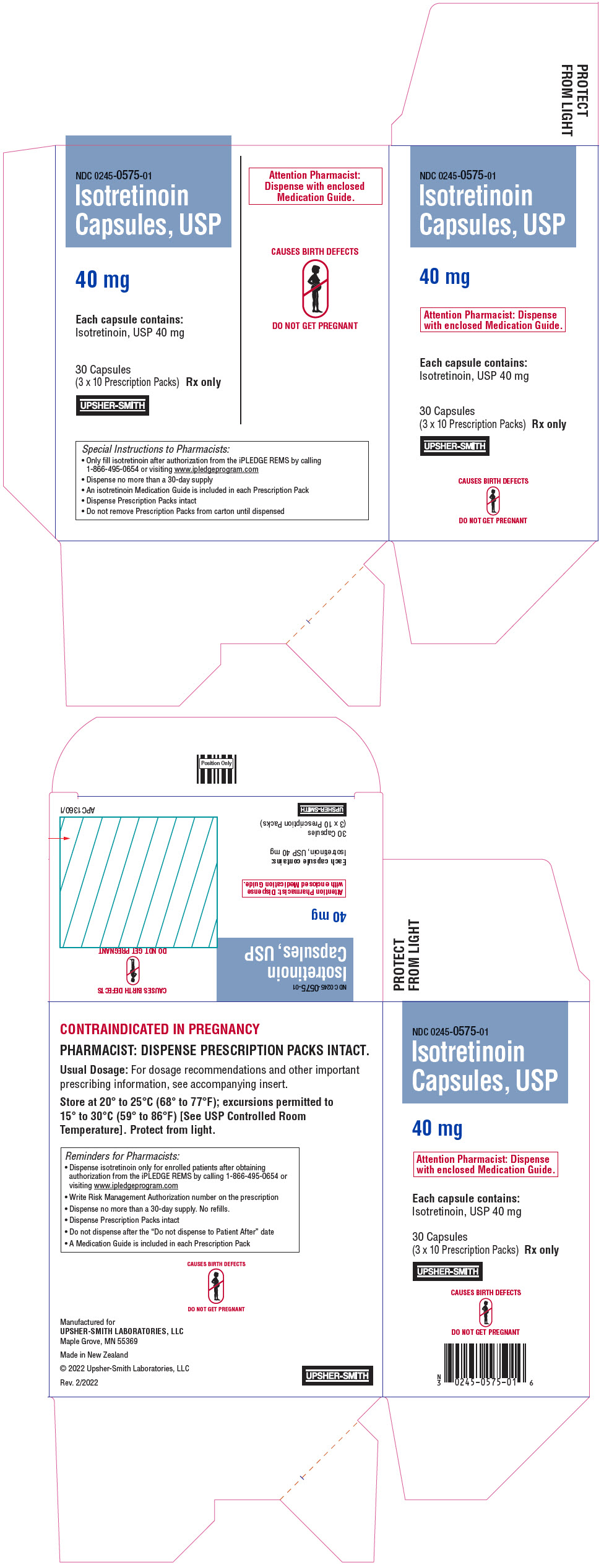 PRINCIPAL DISPLAY PANEL - 40 mg Capsule Blister Pack Box