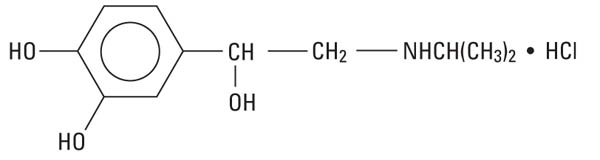 structural formula isoproterenol hydrochloride